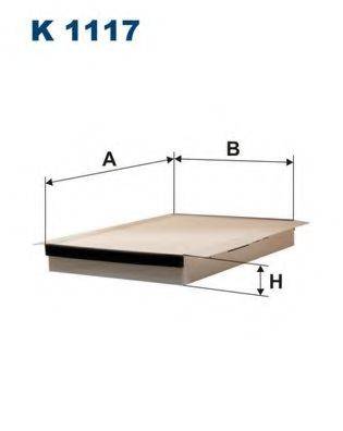 FILTRON K1117 Фільтр, повітря у внутрішньому просторі