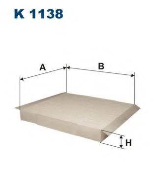 FILTRON K1138 Фільтр, повітря у внутрішньому просторі