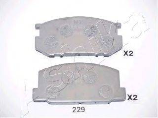 ASHIKA 5002229 Комплект гальмівних колодок, дискове гальмо