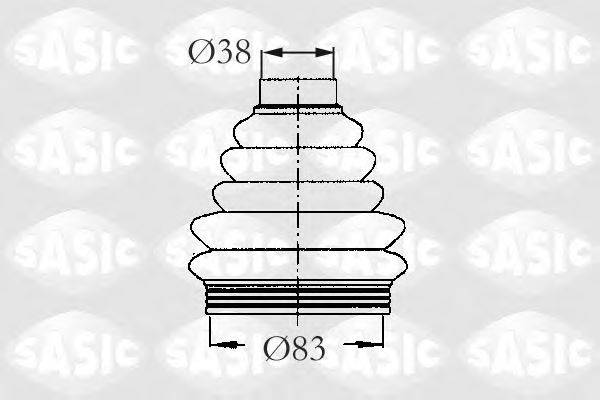 SASIC 2933033 Комплект пильника, приводний вал