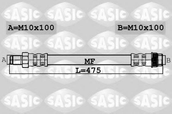 SASIC 6604027 Гальмівний шланг