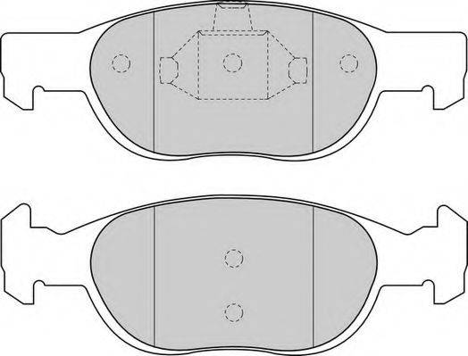 DURON DBP231160 Комплект гальмівних колодок, дискове гальмо