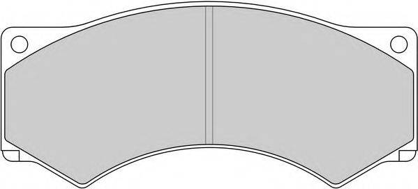 DURON DCV376 Комплект гальмівних колодок, дискове гальмо