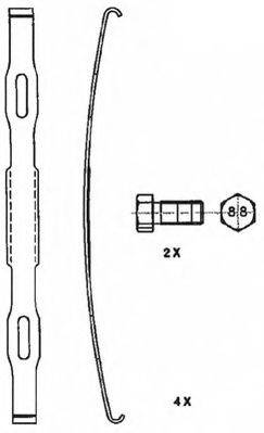 DURON DCV4170B Комплект гальмівних колодок, дискове гальмо