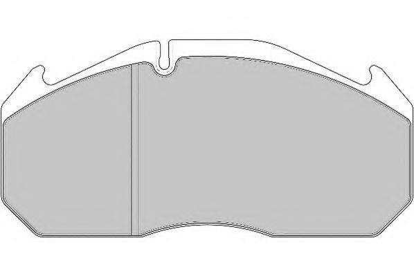 DURON DCV1584B Комплект гальмівних колодок, дискове гальмо