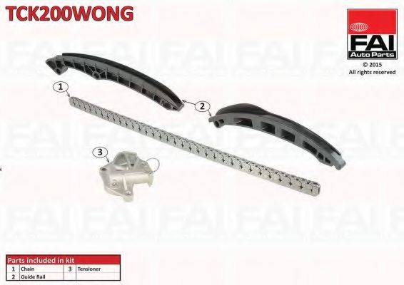 FAI AUTOPARTS TCK200WONG Комплект мети приводу розподільного валу