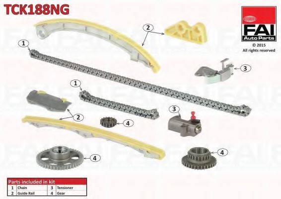 FAI AUTOPARTS TCK188NG Комплект мети приводу розподільного валу