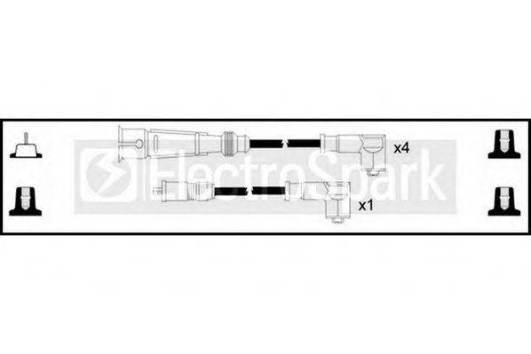 STANDARD OEK989 Комплект дротів запалювання