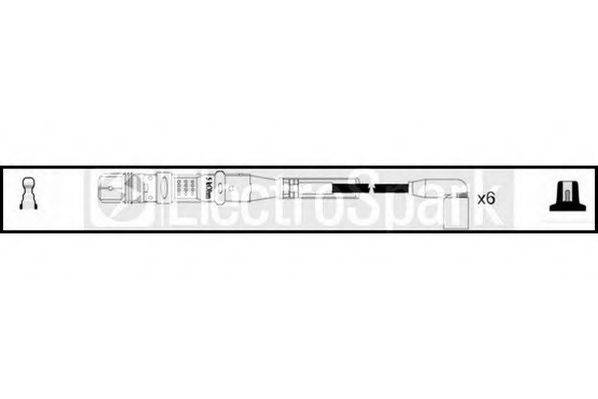 STANDARD OEK786 Комплект дротів запалювання