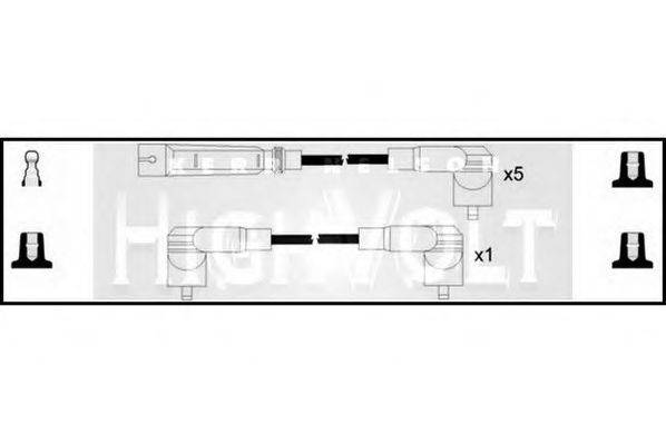 STANDARD OEF767 Комплект дротів запалювання