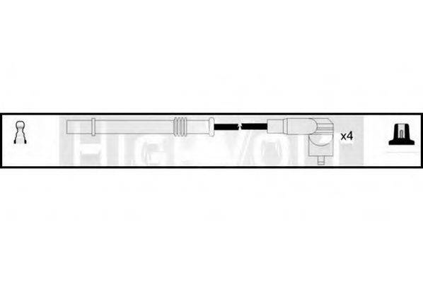 STANDARD OEF1077 Комплект дротів запалювання