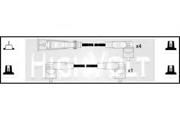 STANDARD OEF122 Комплект дротів запалювання