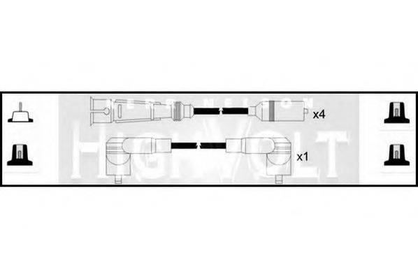 STANDARD OEF040 Комплект дротів запалювання