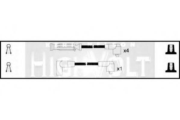 STANDARD OEF638 Комплект дротів запалювання