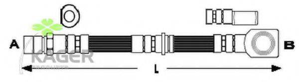 KAGER 380519 Гальмівний шланг