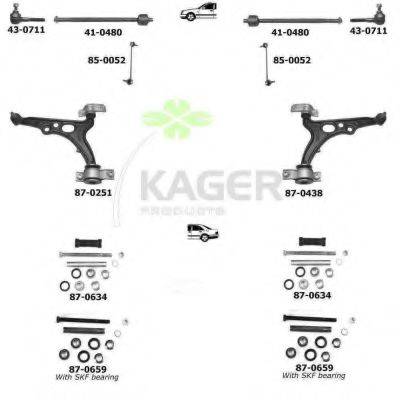 KAGER 800051 Підвіска колеса