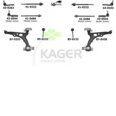 KAGER 800081 Підвіска колеса