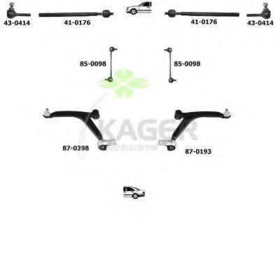 KAGER 800262 Підвіска колеса