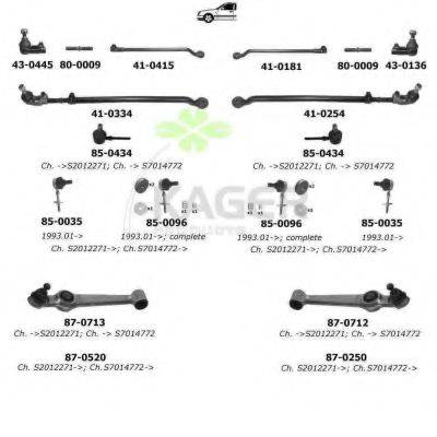 KAGER 800295 Підвіска колеса