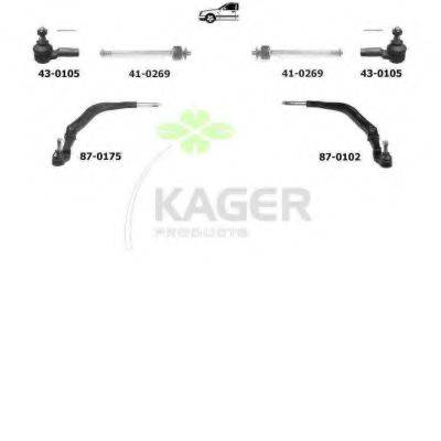 KAGER 800472 Підвіска колеса