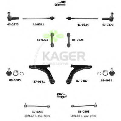 KAGER 800585 Підвіска колеса