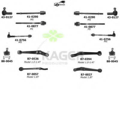 KAGER 800788 Підвіска колеса