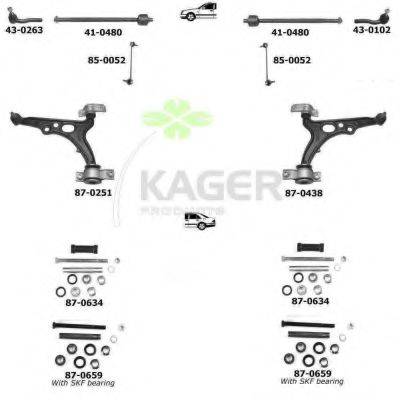 KAGER 800815 Підвіска колеса