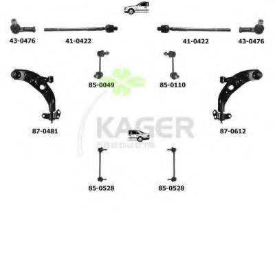 KAGER 801193 Підвіска колеса