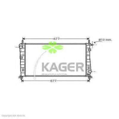 KAGER 310359 Радіатор, охолодження двигуна