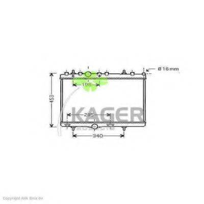 KAGER 310894 Радіатор, охолодження двигуна