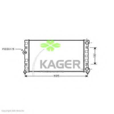 KAGER 311197 Радіатор, охолодження двигуна