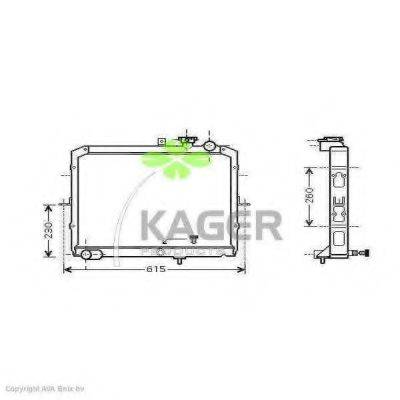 KAGER 312892 Радіатор, охолодження двигуна