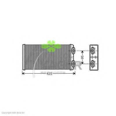 KAGER 320066 Теплообмінник, опалення салону