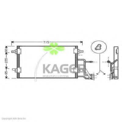 KAGER 945009 Конденсатор, кондиціонер