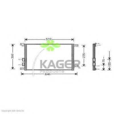 KAGER 945027 Конденсатор, кондиціонер