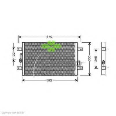 KAGER 945137 Конденсатор, кондиціонер