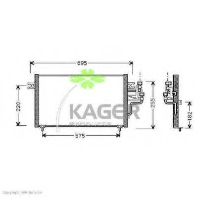 KAGER 945232 Конденсатор, кондиціонер