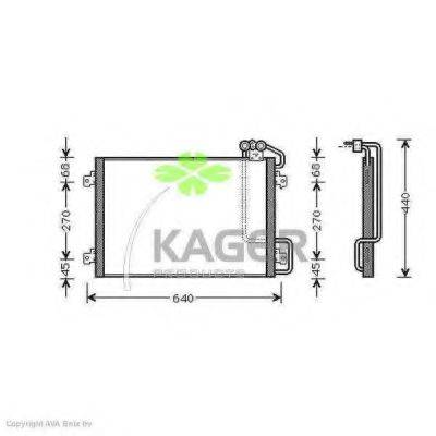 KAGER 945322 Конденсатор, кондиціонер