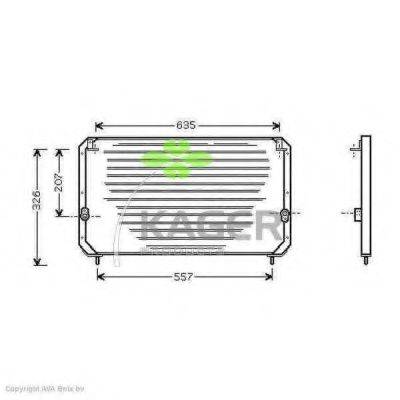 KAGER 945349 Конденсатор, кондиціонер