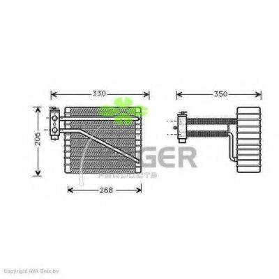 KAGER 945732 Випарник, кондиціонер