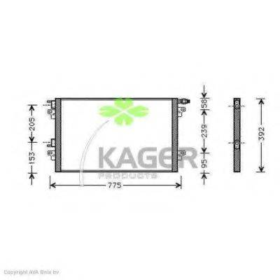 KAGER 946066 Конденсатор, кондиціонер