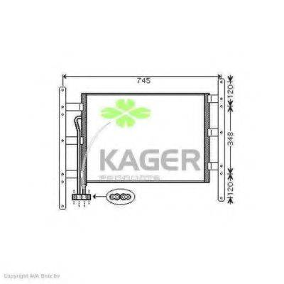 KAGER 946094 Конденсатор, кондиціонер