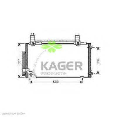 KAGER 946291 Конденсатор, кондиціонер