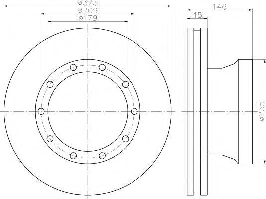 DON CVD589 гальмівний диск