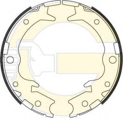 GIRLING 5186979 Комплект гальмівних колодок, стоянкова гальмівна система