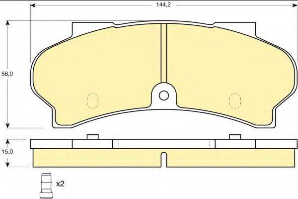 GIRLING 6101643 Комплект гальмівних колодок, дискове гальмо