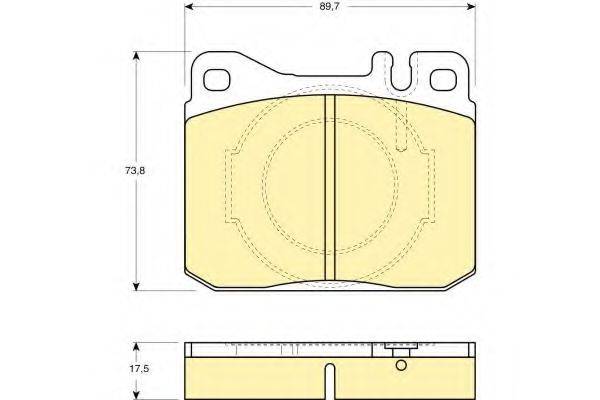 GIRLING 6102642 Комплект гальмівних колодок, дискове гальмо