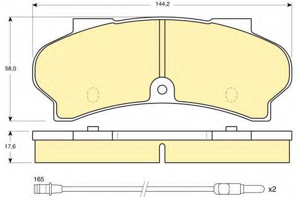 GIRLING 6103973 Комплект гальмівних колодок, дискове гальмо