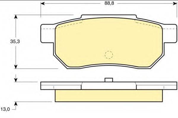 GIRLING 6107759 Комплект гальмівних колодок, дискове гальмо