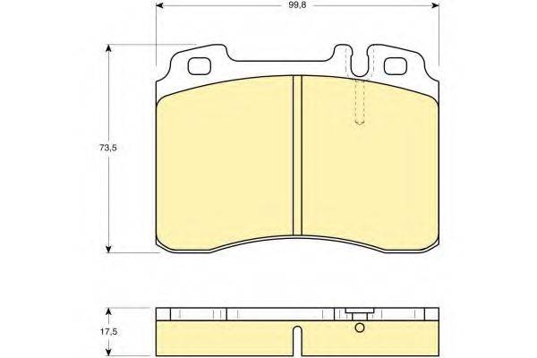 GIRLING 6109622 Комплект гальмівних колодок, дискове гальмо